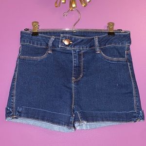 d. jeans Dark Wash Jean Shorts